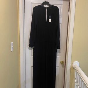 BCBGMaxAzria Black Long Sleeve Jumpsuit